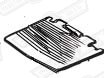 SEPERATOR- REAR LAMP LENSES-PICK UP-'61-'80