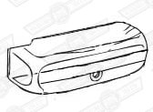 GLASS LENS-REAR NO.PLATE LAMP-LUCAS