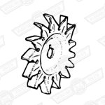 FAN- 16 & 17ACR ALTERNATOR-USE WITH BAU1461 PULLEY