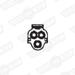 PLUG MOULDING-CONNECTOR-3 SOCKET