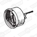 GAUGE-WATER TEMPERATURE-BLACK FACE-'64-'67