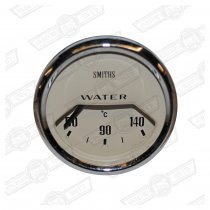 SMITHS WATER TEMP. GAUGE, 1/2 SCALE MAGNOLIA FACE-VEE BEZEL