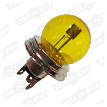 BULB-P45T HEADLAMP-45/40W YELLOW GLASS-LHD