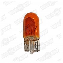 BULB-CAPLESS, PUSH FIT,AMBER 12V-5W-SIDE LIGHT ETC
