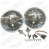 QUADOPTIC HALOGEN HEADLAMP SET+ SIDELIGHTS-RHD