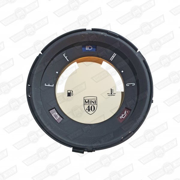 MASK-IVORY FUEL & TEMP GAUGE-MINI 40 BRANDED