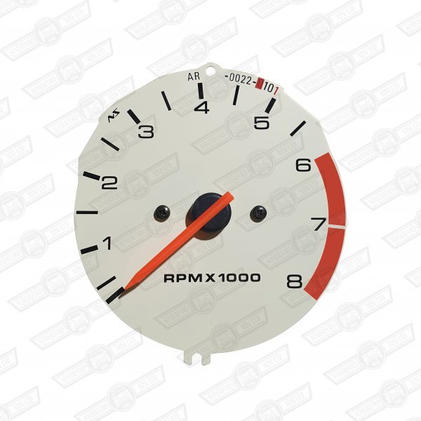 REV COUNTER-IVORY FACE-8000 RPM STD. AND COOPER-'97 ON