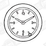 CLOCK-ANALOGUE-IVORY FACE-(VDO MADE)-'99 ON