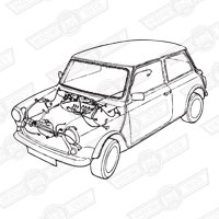 HARNESS-MAIN & DASH-SALOON-'94-'95 WITH DIM DIP & ALARM