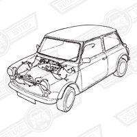 HARNESS-MAIN & DASH-SALOON-'94-'95 WITH DIM DIP & ALARM