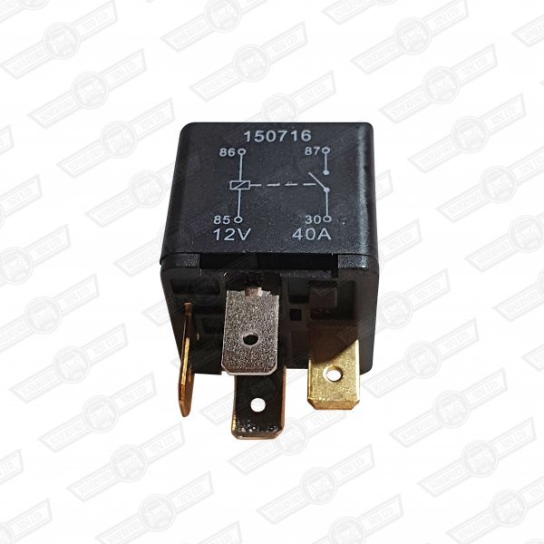 RELAY-STARTER,SPOTS,OXY.SENSOR.ALARM ETC. 40A-4 PIN