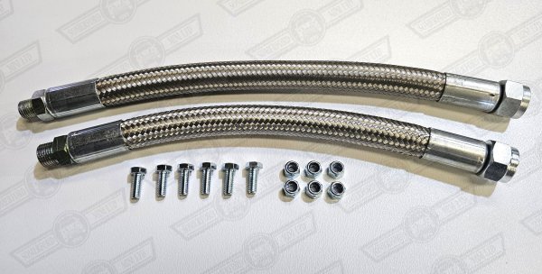 HOSE KIT-BRAIDED-OIL COOLER '59-'85-COOPER S ETC.