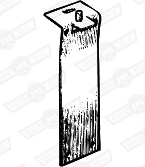 BRACKET-OIL COOLER TO FRONT PANEL-'66-'69- NOT 'S'