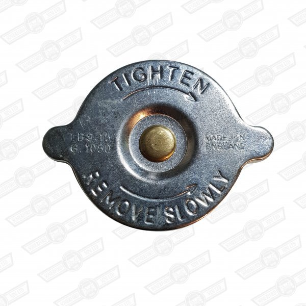 RADIATOR CAP-15LBS-SHORT NECK-'76-'92 CARS WITHOUT EXPANSION TANK