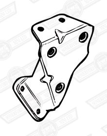 BRACKET-MOUNTING-ENGINE AND RADIATOR-AUTOMATIC-'64-'92