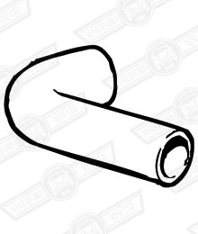 HOSE-TOP RADIATOR-998 CANADA-'75-'80