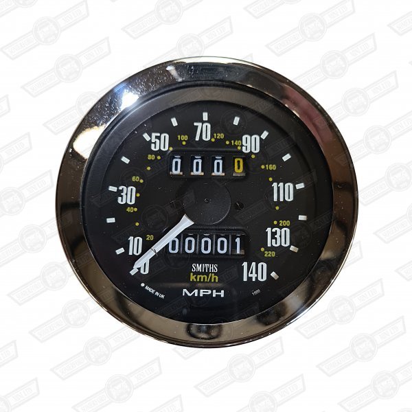 SMITHS SPEEDO 80mm, 140 MPH BLACK FACE