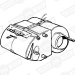 HEATER ASSY. FRESH AIR-4KW-COLD CLIM.69-84 (CAN & SWE 69-72)