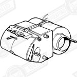 HEATER ASSY. FRESH AIR-4KW-COLD CLIM.69-84 (CAN & SWE 69-72)