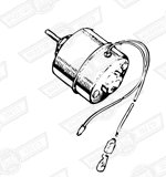 MOTOR-FAN-RECIRCULATORY HEATER '70-'80 NEG. EARTH