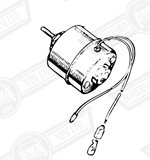MOTOR-FAN-RECIRCULATORY HEATER '70-'80 NEG. EARTH