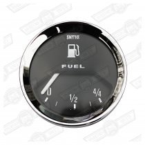 SMITHS FUEL GAUGE-BLACK FACE-VEE BEZEL
