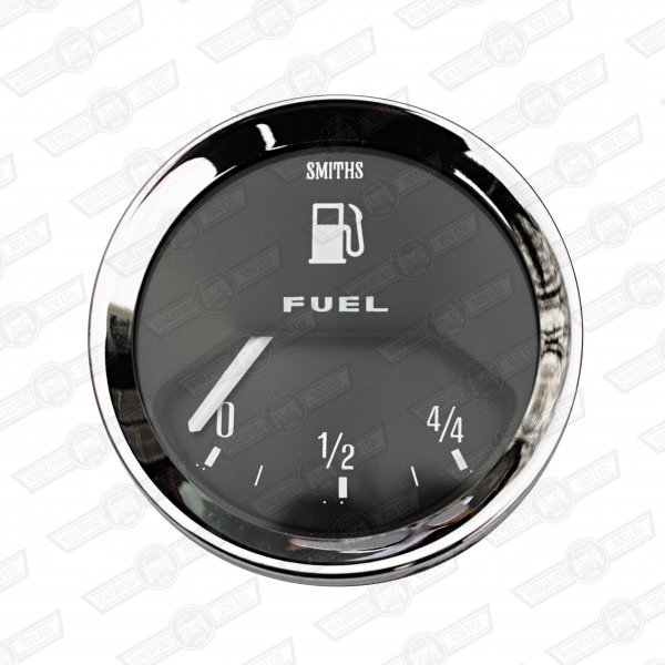 SMITHS FUEL GAUGE-BLACK FACE-VEE BEZEL