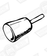 KNOB-FRESH AIR CONTROL CABLE-EXTERNAL FAN HEATER 59-61