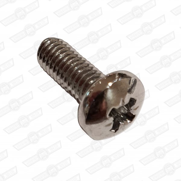 SCREW-PAN HEAD-POLISHED CHROME 10 UNF x 3/8''