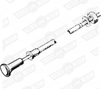 CABLE-FRESH AIR CONTROL-EXTERNAL FAN HEATER '61-'63