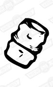 ADAPTOR-DEMIST HOSE TO BODY-PLASTIC HEATER- '68-'74