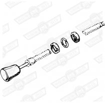 CABLE-FRESH AIR CONTROL-EXTERNAL FAN HEATER '59-'61