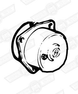 MOTOR ASSY. 2.8KW-HEATER FAN-VAN & PICKUP '70-'80 NEG. EARTH