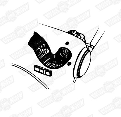 ADAPTOR-UNDER WING-FRESH AIR HOSE '78-'80 CANADA