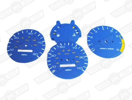 DIAL KIT-BLUE 3 CLOCK NIPPON SEIKI INSTRUMENTS '88 ON