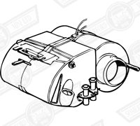 HEATER ASSY. FRESH AIR-PLASTIC BODY '92-'96