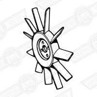 FAN-16 BLADES-( 1 1/2'' WIDE )-GREEN PLASTIC-PAUL SMITH