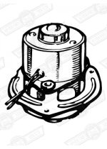 MOTOR-EXTERNAL 4KW FAN-VAN & PICKUP '69-'80 NEG. EARTH