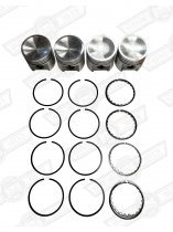 PISTON SET-REPLACEMENT 3 RING TYPE 1275cc 8.8:1 CR +030''