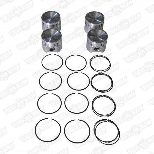 PISTON SET-3 RING METRIC REPLACEMENT 1071 & 1275 S 9.75 :1 +040''