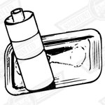 COVER-CONCAVE-TAPPET CHEST-LH WITH OIL SEPARATOR-'64-'92