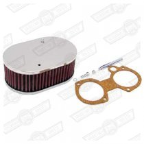 K&N OVAL FILTER-185W x 122H x 64D WEBER 40/45 DCOE