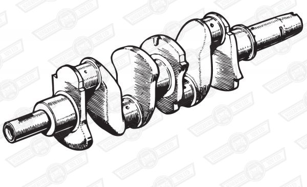 CRANKSHAFT-DEVA BUSH TYPE 1 1/2'' DIA. TAIL 997cc '62-'63