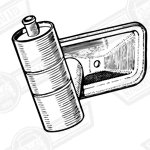 COVER-CONVEX-TAPPET CHEST-LH WITH OIL SEPERATOR-'64-'69