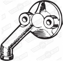 ADAPTOR-OIL, GEARBOX CASE TO BLOCK-AUTO.848cc 1964