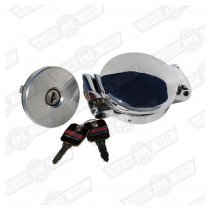 FILLER CAP-ASTON-CHROME-LOCKING