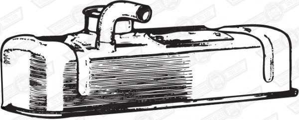ROCKER COVER-STEEL WITH BREATHER-COOPER S '63-'64