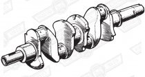 CRANKSHAFT EN16T TUFTRIDED CROSS DRILLED 1275 'S' '69-'71