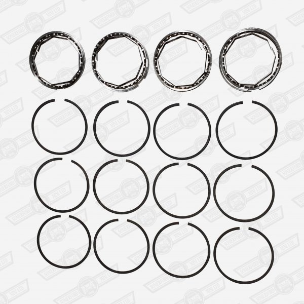 RING SET-4 RING PISTONS 970, 1071 & 1275cc 'S' +010''