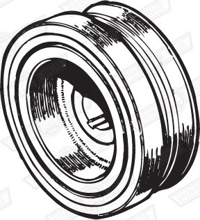 PULLEY-CRANKSHAFT-POLYVEE TYPE-MPI